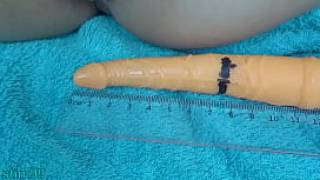 Japanese milf cervix fucking with german real penis dildo and asian chopsticks