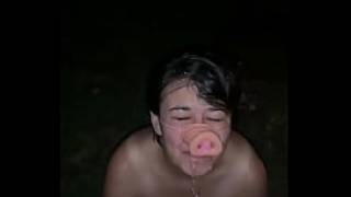 Piss shower for a pig