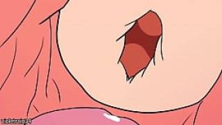 Bakugo fucks uraraka ochaco while he grabs her tits and then cums inside her