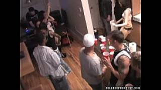Party turns into interracial fuck fest