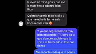 Messenger chat with my friend i fuck her delicious