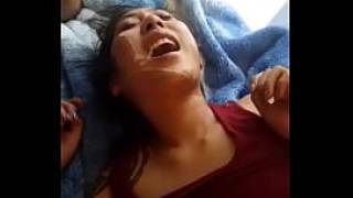 Asian gets a big facial by bbc