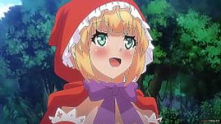 Hentai anime of the little red riding hood and the big wolf
