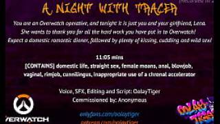 Overwatch a night with tracer erotic audio play by oolay tiger