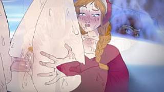 Anna fucked in the snow frozen anime hentai cartoon